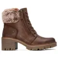 Refresh Refreshtil kvinder. 17291102-CAMEL Ankelstøvler 172911 brun (35), 3-5 cm, Lynlås, Casual