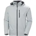 Helly Hansen Helly Hansentil mænd. 34442 Sejlerjakke med hætte og gråt mellemlag (XXL), Casual, Polyester, Lange ærmer