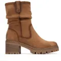 Refresh Refreshtil kvinder. 17302101-TAUPE Ankelstøvler 173021 brun (36), 3-5 cm, Lynlås, Casual
