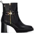 Carmela Carmelatil kvinder. 16268501-NEGRO Ankelstøvler i læder 162685 sort (37), 5-8 cm, Lynlås, Casual