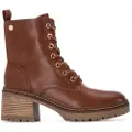 Xti Xtitil kvinder. 14445403-CAMEL Ankelstøvler 144454 brun (37), 3-5 cm, Blonder, Casual
