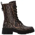 Refresh Refreshtil kvinder. 17308302-LEOPARDO Ankelstøvler 173083 brun (41), Fast, 1-3 cm, Lynlås, Casual, Dyreprint