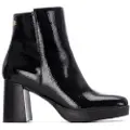 Carmela Carmelatil kvinder. 16271902-NEGRO Ankelstøvler 162719 sort (38), 3-5 cm, Lynlås, Casual, Patentlæder