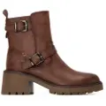 Refresh Refreshtil kvinder. 17297302-CAMEL Ankelstøvler 172973 brun (35), 3-5 cm, Lynlås, Casual