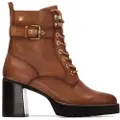 Carmela Carmelatil kvinder. 16268702-CAMEL Ankelstøvler i læder 162687 brun (41), 5-8 cm, Lynlås, Casual