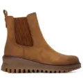 Refresh Refreshtil kvinder. 17298301-CAMEL Ankelstøvler 172983 brun (37), 1-3 cm, Lynlås, Casual