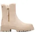 Carmela Carmelatil kvinder. 16271803-BEIGE Ankelstøvler i læder 162718 beige (38), 1-3 cm, Lynlås, Casual