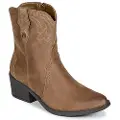 Mustang Mustangtil kvinder. 54910 Tanubis brune ankelstøvler (39), 3-5 cm, Lynlås, Casual