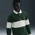 Nike NikeCourt Heritage langærmet tennispolo til mænd - grøn