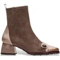 Hispanitas Hispanitastil kvinder. HI254219 Brune Marsella ankelstøvler i læder (36), 3-5 cm, Lynlås, Casual
