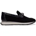 Hispanitas Hispanitastil kvinder. BHI254400 Mokkasiner i sort velourlæder (39), Fast, 1-3 cm, Ingen, Casual