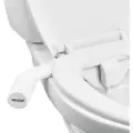Vevor Bidettilbehør til toilet, ikke-elektrisk bidetsædetilbehør - dobbelte udtrækkelige dyser, justerbart koldtvandstryk, indløb i rustfrit stål, ideel til bag- og damevask, hvid