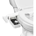 Vevor Bidettilbehør til toilet, 0,3" ultratyndt bidetsædetilbehør - Dobbelte udtrækkelige dyser, justerbart vandtryk, ikke-elektrisk koldtvandssprøjte til for- og bagsæde, hvid