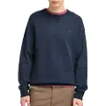 Timberland Timberlandtil mænd. TB0A2BNKZ021 Exeter River navy sweatshirt med børstet ryg og rund hals (XL), Casual, Bomuld, Blå