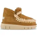 Mou Moutil kvinder. MU.FW531009A Eskimo Bounce brune træningssko i læder (36), 3-5 cm, Ingen, Casual