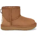 Ugg UGGunisex til børn. 1017715T Classic Mini II Ankelstøvler i læder, brun (28.5), Fast, Ingen, Casual, Afslappet, børnetøj