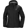 Helly Hansen Seven J regnjakke, dame, sort