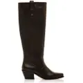 Mtng MTNGtil kvinder. 55464 Brune støvler fra Texas (40), 3-5 cm, Lynlås, Casual