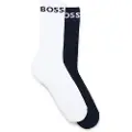 Hugo Boss BOSStil mænd. 50469747 2 par sportsstrømper navy, hvid (39-42), Afslappet, Bomuld, Blå