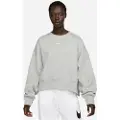 Nike Oversized Nike Sportswear Phoenix Fleece-sweatshirt med rund hals til kvinder - grå