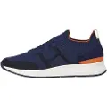 Hackett Londontil mænd. HMS200051 Sko H-Runner navy (43), Læder, Fast, Blonder, Casual, Blå