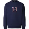 Hackett London Hackett Londontil mænd. HM5800020 Heritage H sweatshirt blå (XL), Casual, Bomuld