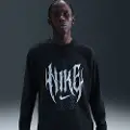 Nike Langærmet Nike-basketball-T-shirt til mænd - sort