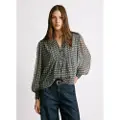 Pepe Jeans Pepe Jeanstil kvinder. PL3051251 Bluse Smuk sort (L), Casual, Polyester, Lange ærmer