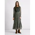 Pepe Jeans Pepe Jeanstil kvinder. PL9537700 Phoebe kjole sort (S), Casual, Polyester, Lange ærmer