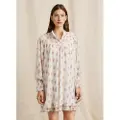 Pepe Jeans Pepe Jeanstil kvinder. PL9537707 Nia-kjole hvid (L), Casual, Polyester, Lange ærmer