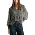 Pepe Jeans Pepe Jeanstil kvinder. PL3051251 Bluse Smuk sort (S), Casual, Polyester, Lange ærmer