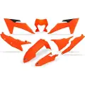 Ufo Ktm Exc/exc-f 2024-2024 With Headlight Ktkit530-fflu Fork Protectors & Plastikkit
