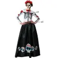 Atosa Mexicansk Catrina-skeletkostume