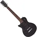 Gear4Music 3/4 New Jersey Left Handed Electric Guitar by Black
