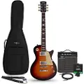 Gear4Music New Jersey Select Electric Guitar Sunburst 10W Guitar Amp & Accessory Pack