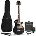 Gear4Music New Jersey Select Electric Guitar Black 10W Guitar Amp & Accessory Pack