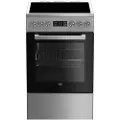 Beko Fsm57300gx 60 Cm Glaskeramisk Komfur Med Ovn 4 Blus