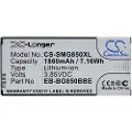 24hShop Batteri til SmartPhone, Mobil til Samsung Galaxy Alpha, SM-G850, SM-G850F og andre.