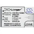 24hShop Batteri til kamera til Nikon 1 J5