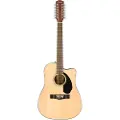 Fender CD-60SCE Dreadnought 12 String Acoustic Natural