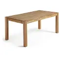 Kave Home - Udtræksbord Isbel 140 (220) x 90 cm - Brun - Spiseborde - - Homeroom
