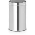 Brabantia Tryk-top skraldespand TOUCH BIN NEW 10 + 23 l, fingeraftryksbestandig, mat stål, Brabantia