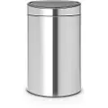 Brabantia Tryk-top skraldespand TOUCH BIN NEW 40 l, fingeraftryksbestandig, mat stål, Brabantia