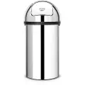 Brabantia Affaldsspand PUSH BIN 60 l, skinnende stål, Brabantia