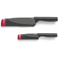 Joseph Joseph Knivsæt SLICE&SHARPEN,sæt med 2 stk + 2 knivetuier med knivslibere, Joseph Joseph