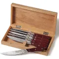 Sola - Grillkniv Wood 6-pak - Rød - Bestik - - Homeroom