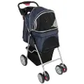 Zooplus Exclusive Sporty Pet Stroller - Mørkeblå / lysegrå