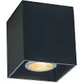 QAZQA Moderne overflademonteret spotlight sort GU10 50mm - Qubo