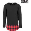 Urban Classics Long Flannel Bottom T-shirt