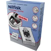 Nilfisk Støvsugerposer, syntetfiber, 4stk.